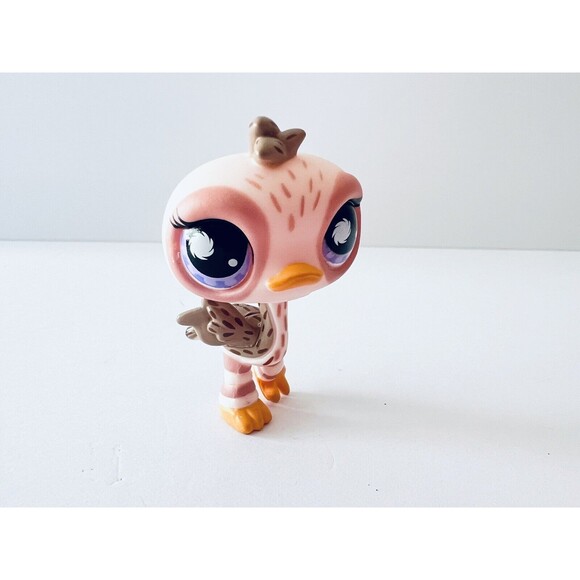 Littlest Pet Shop Ostrich #945 Postcard Pets LPS Accessories &‎ Card Rare - Picture 2 of 3